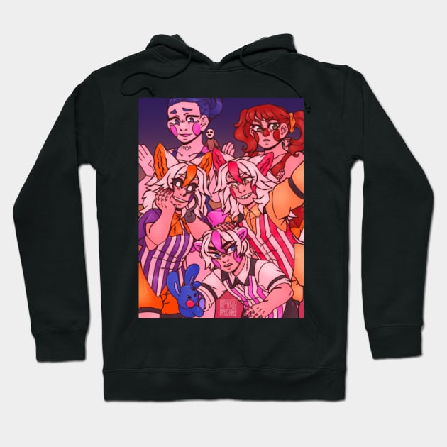 Funtime Gang Hoodie by paperstarzz